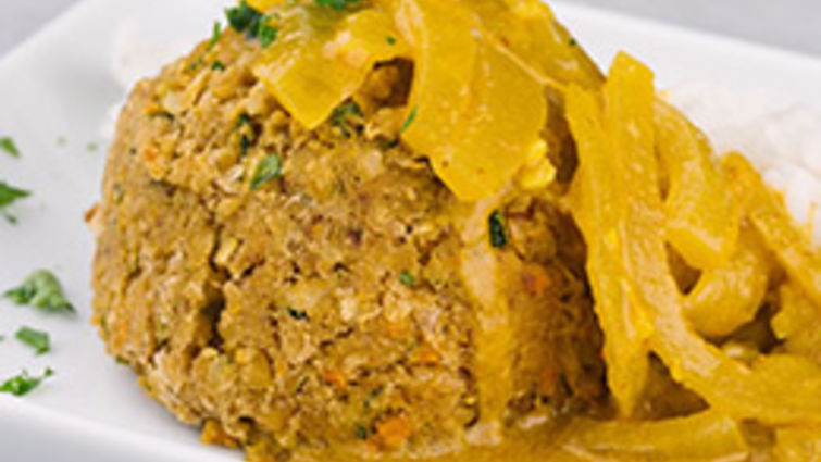 "Meatballs" with Thai Curry Sauce