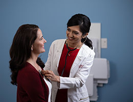 a doctor with her patient